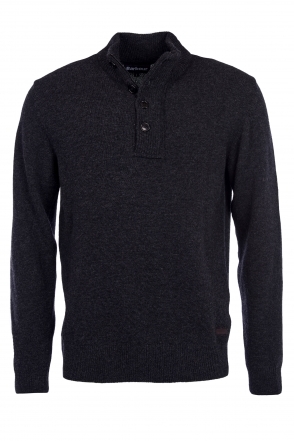 Barbour thetford clearance button neck sweater